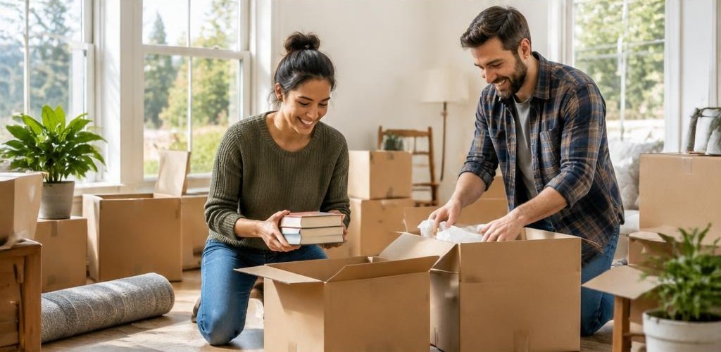 Illustrative homeownership scene accompanying Moving from Iowa to Olympia, WA: A Step-by-Step Relocation Guide