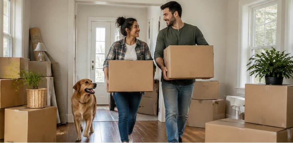 Illustrative homeownership scene accompanying Moving from Oregon to Olympia, WA: A Step-by-Step Relocation Guide