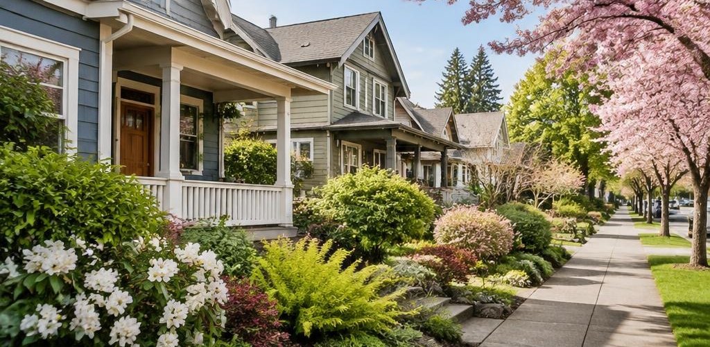 Illustrative residential setting accompanying The Real Cost of Living in Olympia: Building a Budget Beyond the Mortgage