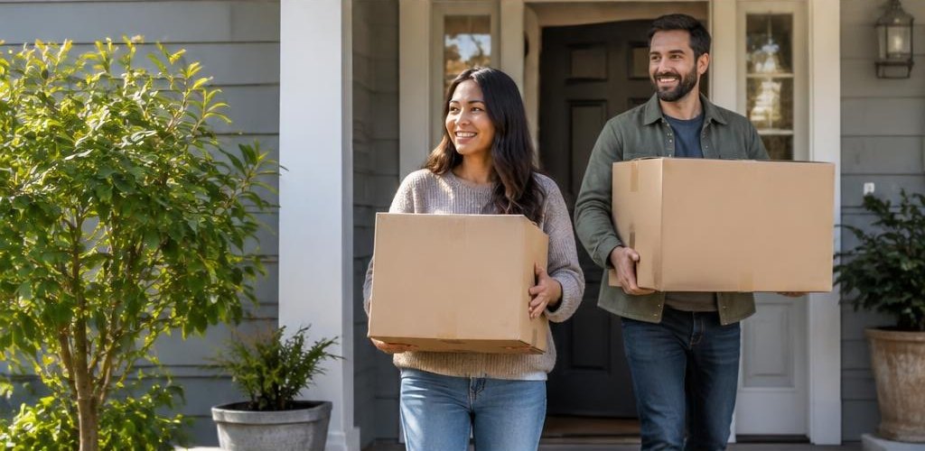 Illustrative homeownership scene accompanying Wyoming vs. Washington State: Cost of Living and Lifestyle Guide