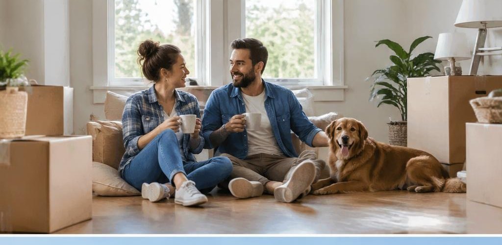 Illustrative homeownership scene accompanying Oklahoma vs. Washington State: Cost of Living and Lifestyle Guide