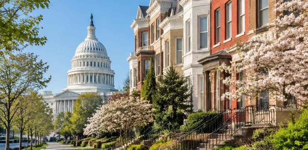 Illustrative residential setting accompanying District of Columbia vs. Washington State: Relocation Guide