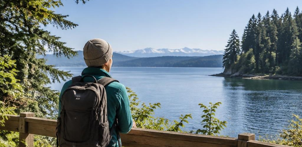 Illustrative Pacific Northwest lifestyle scene accompanying Moving from Texas to Olympia, WA: A Step-by-Step Relocation Guide