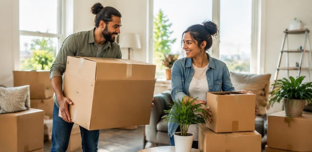 Illustrative homeownership scene accompanying Moving from Delaware to Olympia, WA: A Step-by-Step Relocation Guide