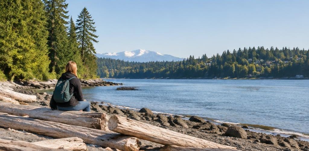 Illustrative Pacific Northwest lifestyle scene accompanying Moving from Wisconsin to Olympia, WA: A Step-by-Step Relocation Guide