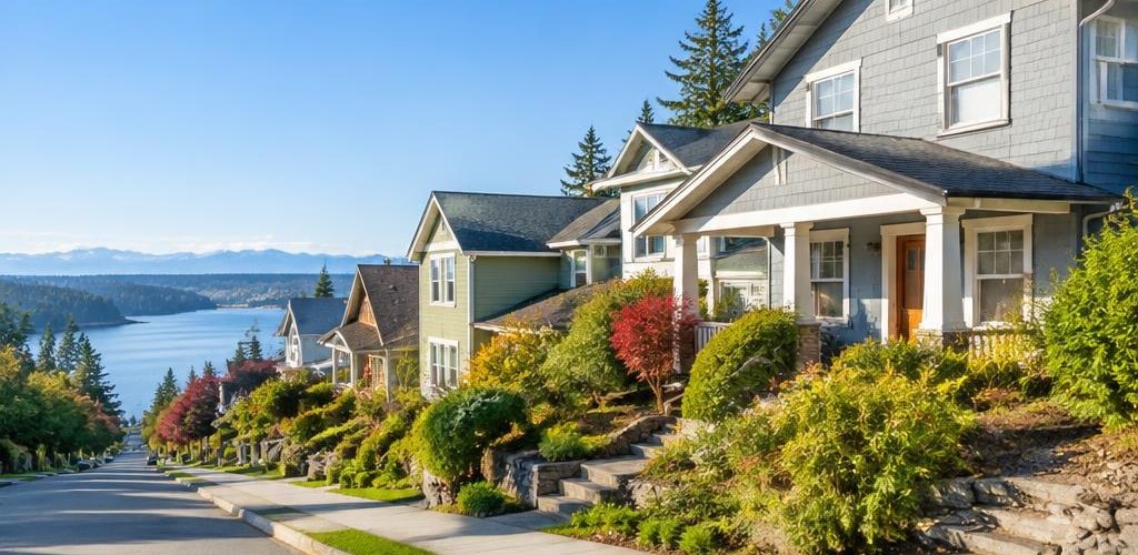Illustrative residential setting accompanying Hawaii vs. Washington State: Moving to Olympia Guide