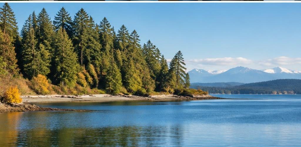 Illustrative Pacific Northwest lifestyle scene accompanying Colorado vs. Washington State: Moving to Olympia Guide