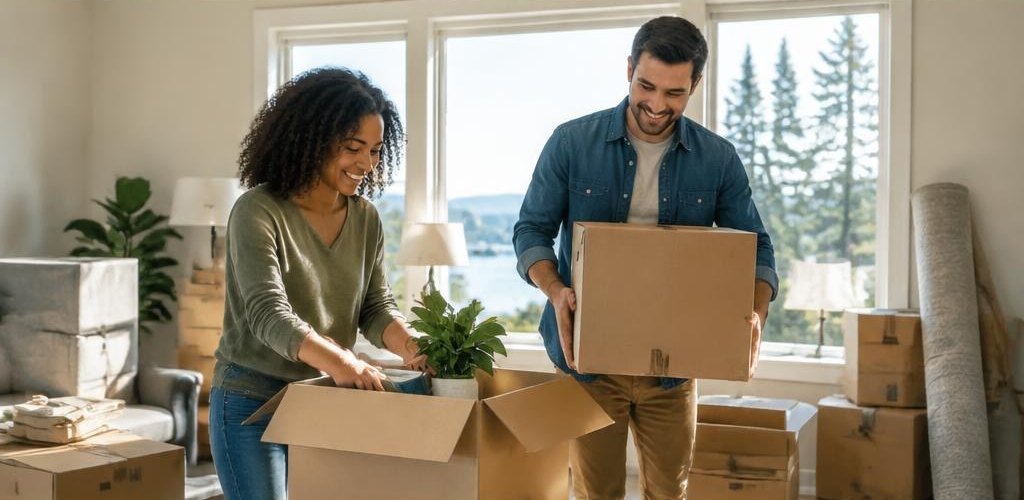 Illustrative homeownership scene accompanying Moving from Michigan to Olympia, WA: A Relocation Guide