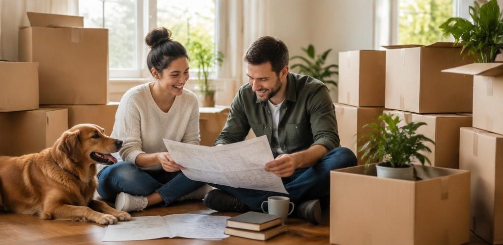 Illustrative homeownership scene accompanying Moving from Kansas to Olympia, WA: A Step-by-Step Relocation Guide