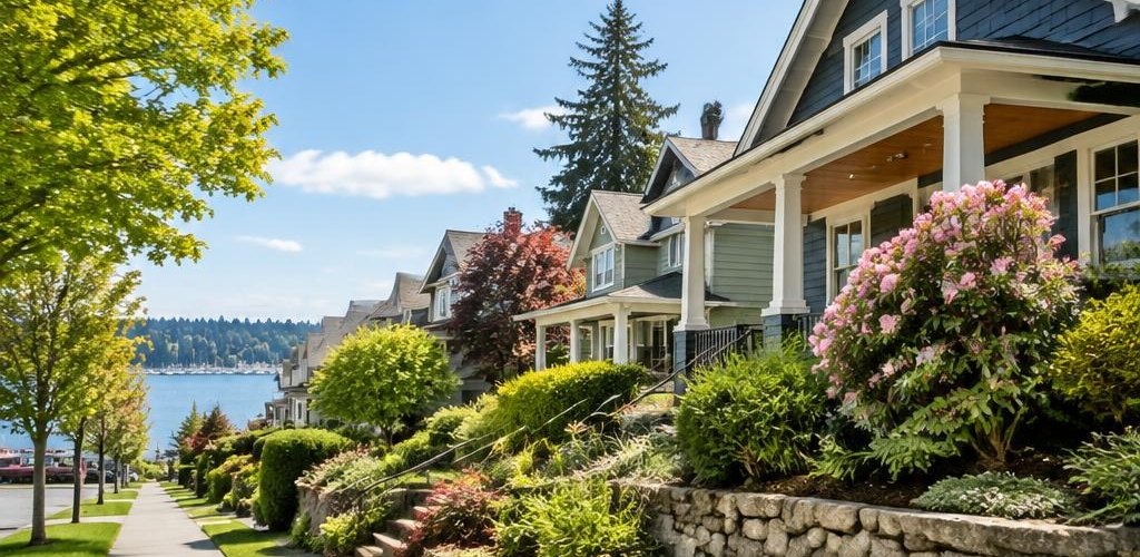 Illustrative residential setting accompanying Minnesota vs. Washington State: Moving to Olympia Guide