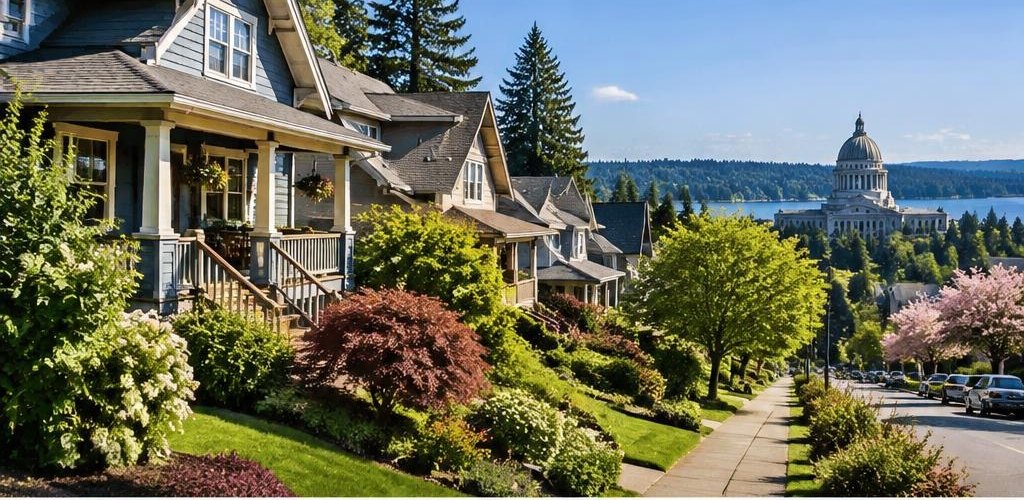 Illustrative residential setting accompanying Mississippi vs. Washington State: Moving to Olympia, WA Guide