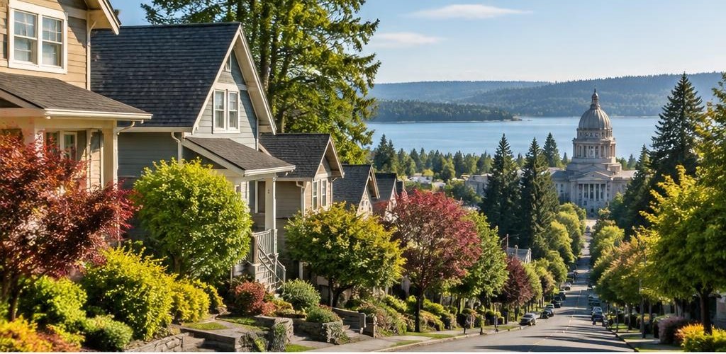 Illustrative residential setting accompanying Moving from Tennessee to Olympia, WA: A Relocation Guide