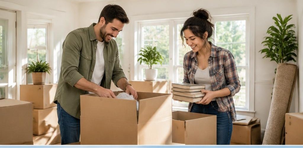 Illustrative homeownership scene accompanying Moving from Montana to Olympia, WA: A Relocation Guide