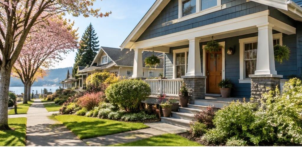 Illustrative residential setting accompanying Maine vs. Washington State: A Guide for Your Pacific Northwest Move