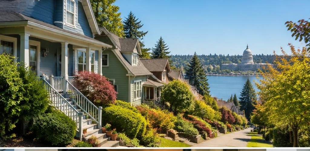 Illustrative residential setting accompanying Colorado vs. Washington State: Moving to Olympia Guide