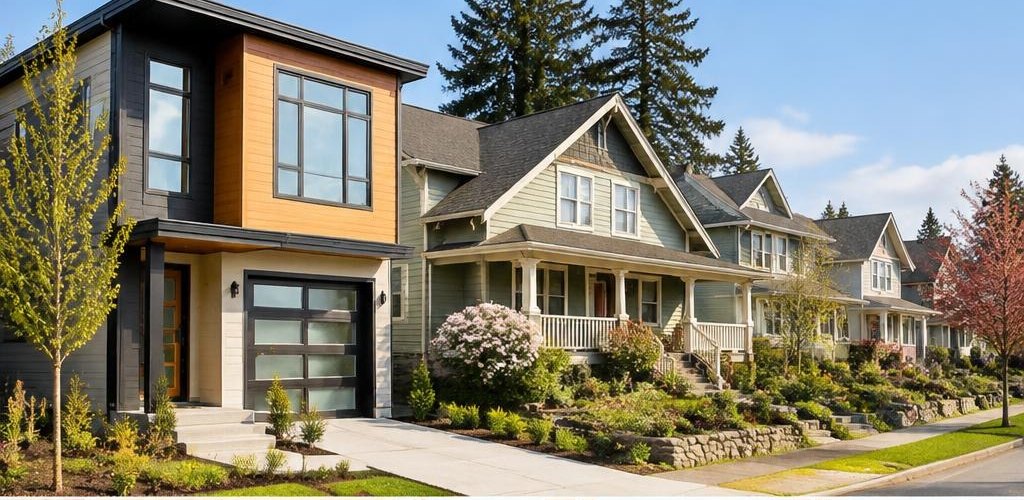 Illustrative residential setting accompanying New Construction vs. Older Homes in Olympia