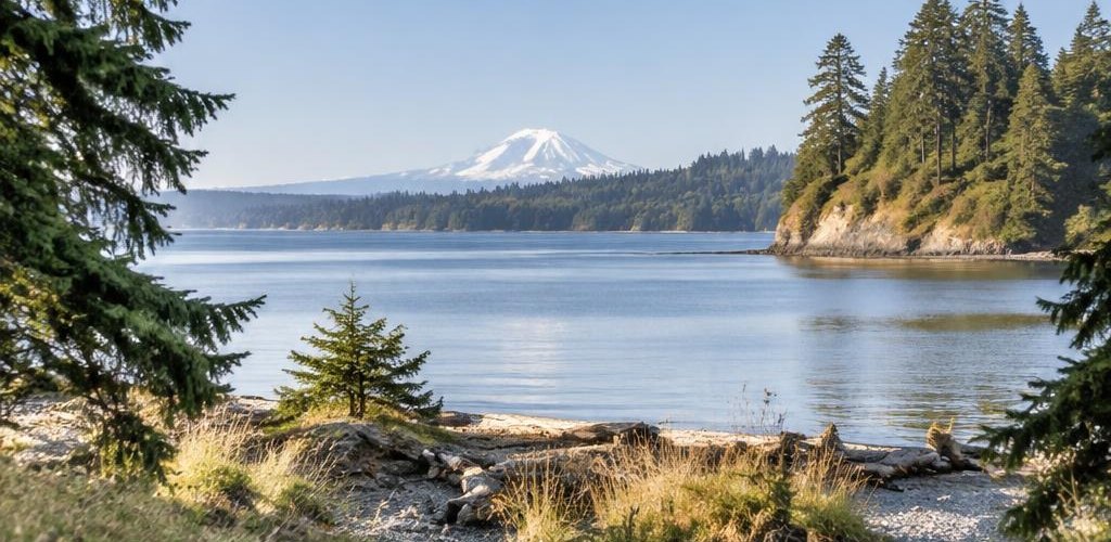 Illustrative Pacific Northwest lifestyle scene accompanying Kentucky vs. Washington State: Cost of Living & Lifestyle Guide