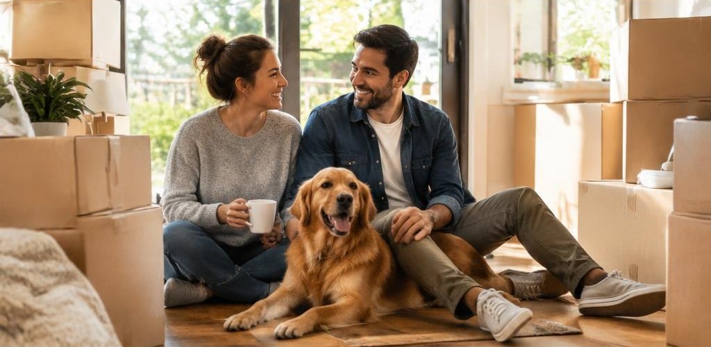 Illustrative homeownership scene accompanying Iowa vs. Washington State: Cost of Living and Lifestyle Guide
