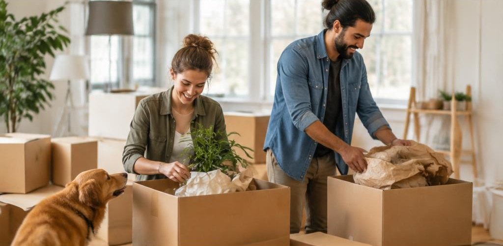 Illustrative homeownership scene accompanying Moving from Mississippi to Olympia, WA: A Relocation Guide