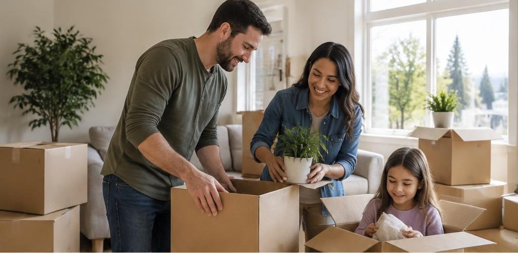 Illustrative homeownership scene accompanying Moving from Texas to Olympia, WA: A Step-by-Step Relocation Guide
