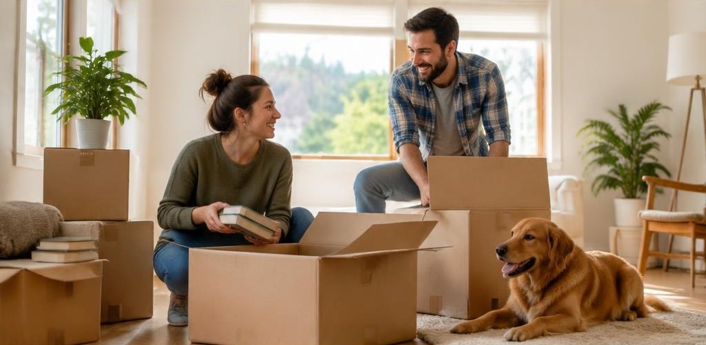Illustrative homeownership scene accompanying Vermont vs. Washington State: Moving to Olympia Guide