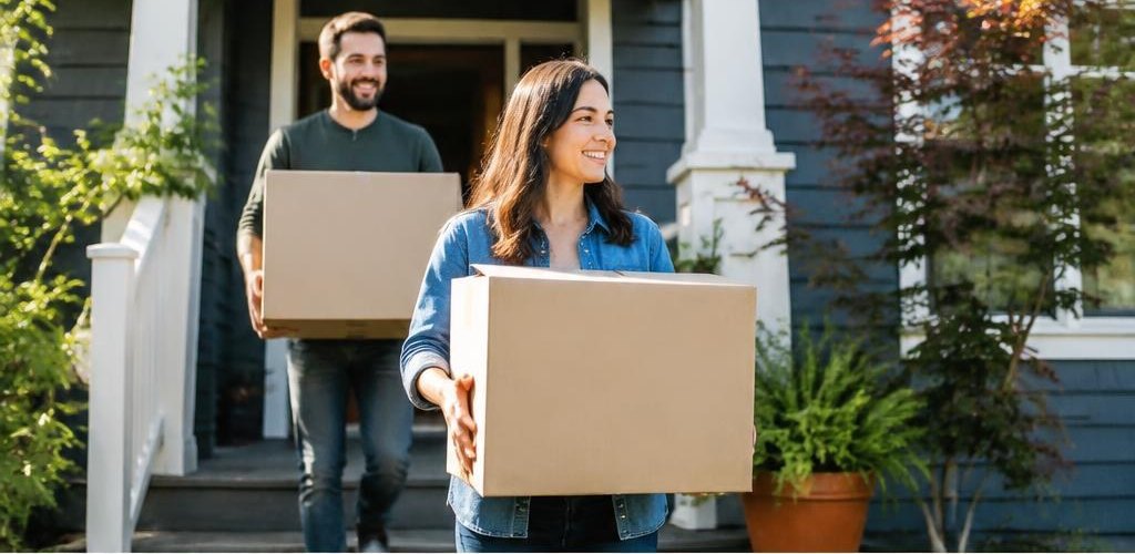 Illustrative homeownership scene accompanying Moving from New York to Olympia, WA: A Step-by-Step Guide