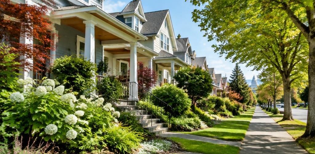 Illustrative residential setting accompanying Moving to Olympia: Your First 30 Days Checklist