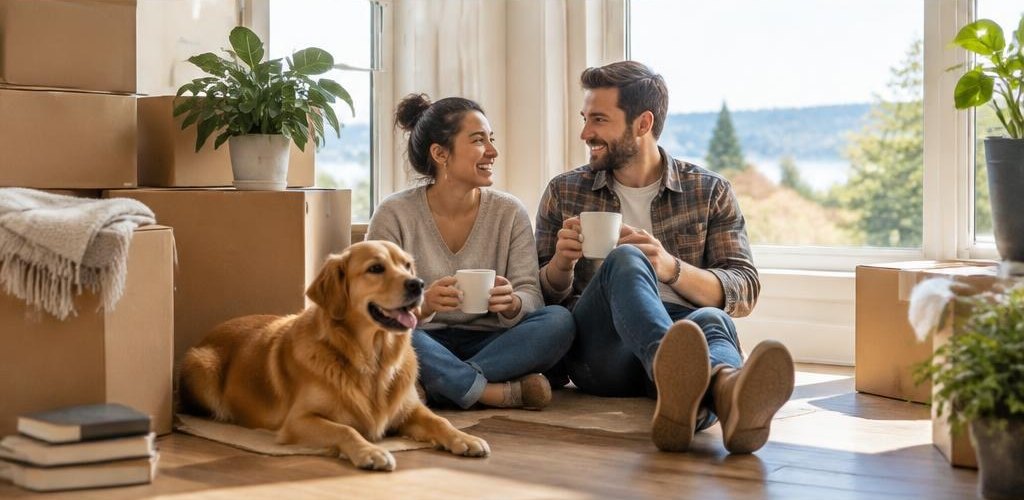 Illustrative homeownership scene accompanying Idaho vs. Washington State: Cost of Living and Lifestyle Guide