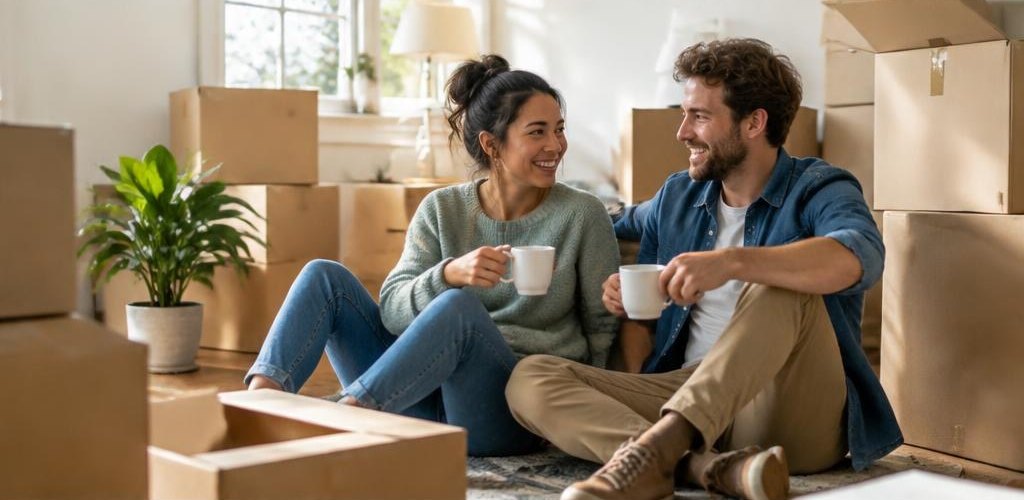 Illustrative homeownership scene accompanying Moving from Wyoming to Olympia, WA: A Step-by-Step Relocation Guide