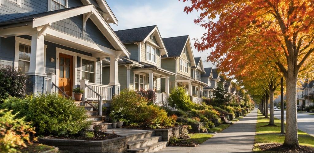 Illustrative residential setting accompanying Maryland vs. Washington State: Moving to Olympia Guide