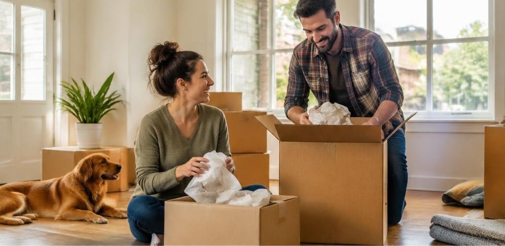 Illustrative homeownership scene accompanying Moving from Florida to Olympia, WA: A Relocation Guide