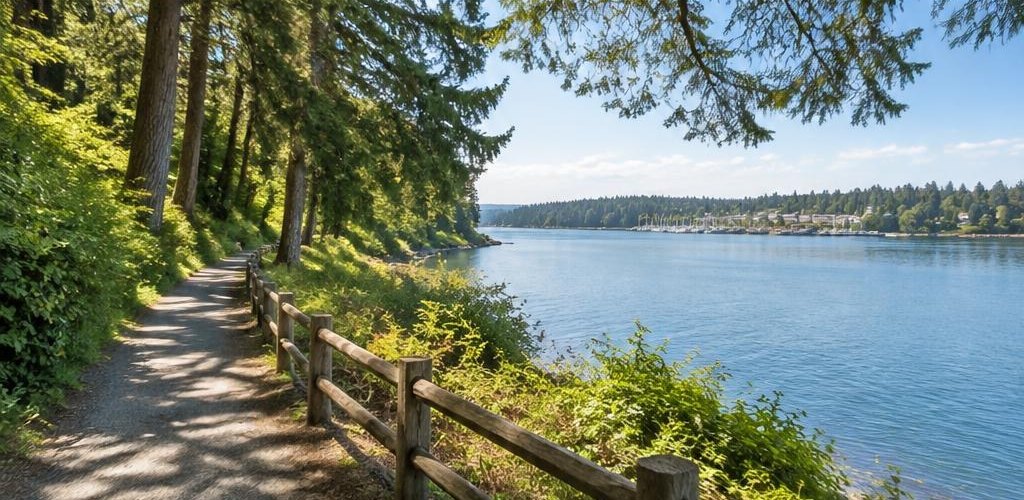 Illustrative Pacific Northwest lifestyle scene accompanying Moving from Minnesota to Olympia, WA: A Step-by-Step Relocation Guide
