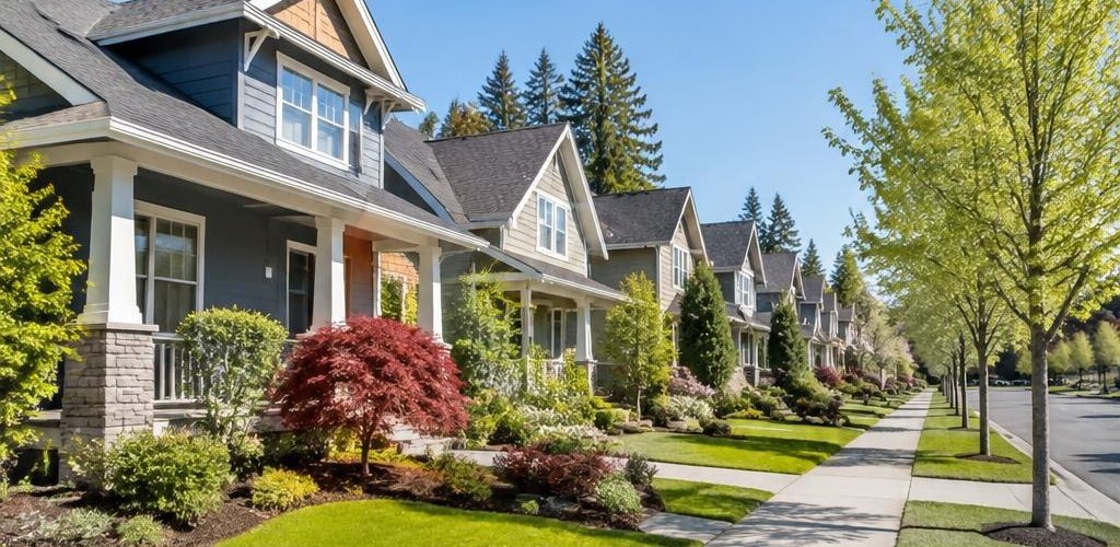 Illustrative residential setting accompanying Cost of Living in Olympia, Lacey, and Tumwater Compared to Seattle