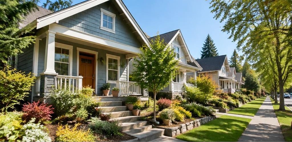 Illustrative residential setting accompanying Indiana vs. Washington State: Relocating to Olympia Guide
