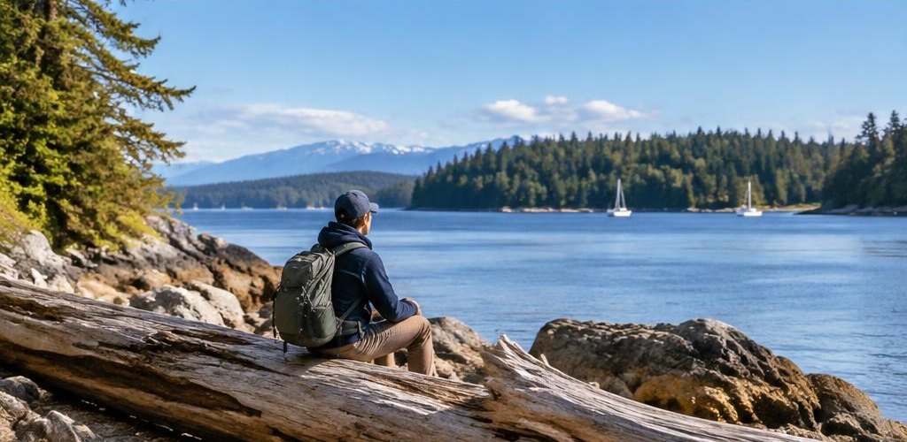 Illustrative Pacific Northwest lifestyle scene accompanying Moving from Connecticut to Olympia, WA: A Relocation Guide