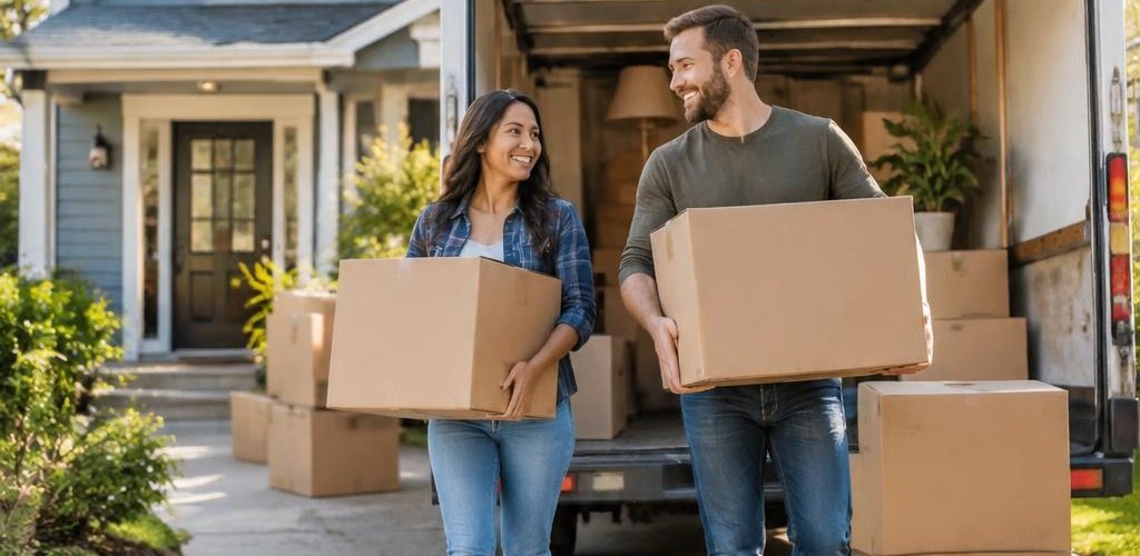 Illustrative homeownership scene accompanying Moving from New Mexico to Olympia, WA: A Relocation Guide