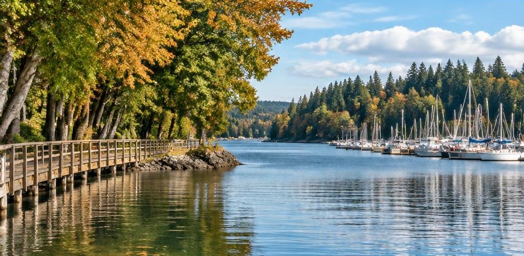Illustrative Pacific Northwest lifestyle scene accompanying Moving from Iowa to Olympia, WA: A Step-by-Step Relocation Guide