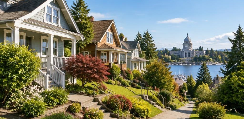Illustrative residential setting accompanying Moving from Connecticut to Olympia, WA: A Relocation Guide
