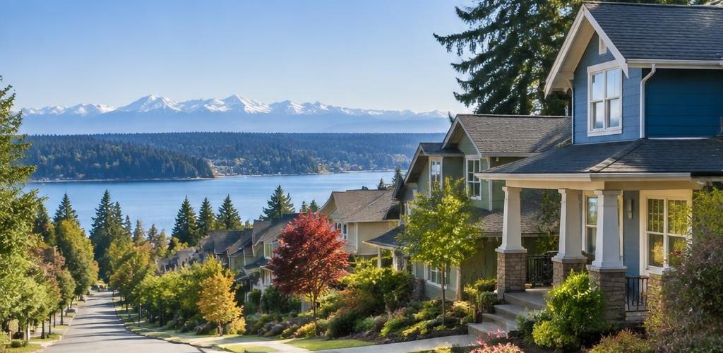 Illustrative residential setting accompanying Wisconsin vs. Washington State: Moving to Olympia Guide