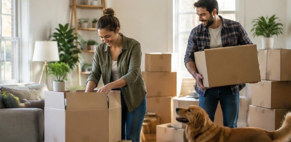 Illustrative homeownership scene accompanying Moving from Idaho to Olympia, WA: A Step-by-Step Relocation Guide