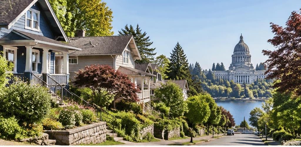 Illustrative residential setting accompanying Oklahoma vs. Washington State: Cost of Living and Lifestyle Guide