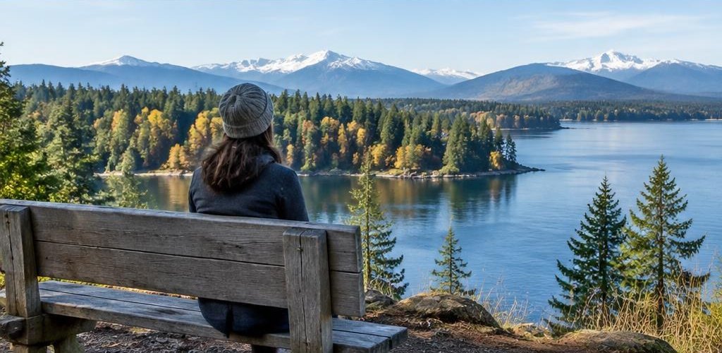Illustrative Pacific Northwest lifestyle scene accompanying Moving from Arizona to Olympia, WA: A Step-by-Step Relocation Guide