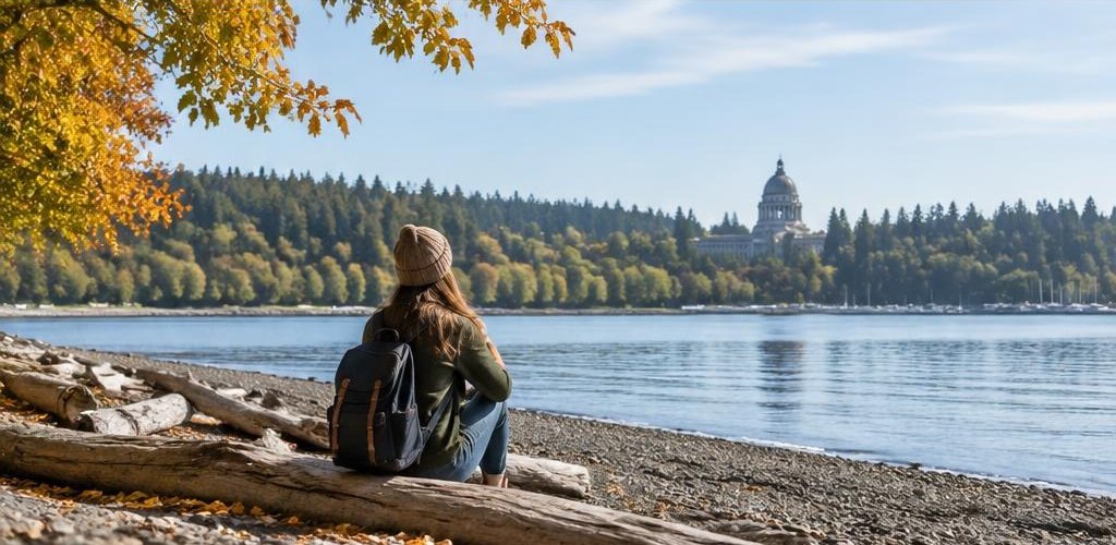 Illustrative Pacific Northwest lifestyle scene accompanying Idaho vs. Washington State: Cost of Living and Lifestyle Guide