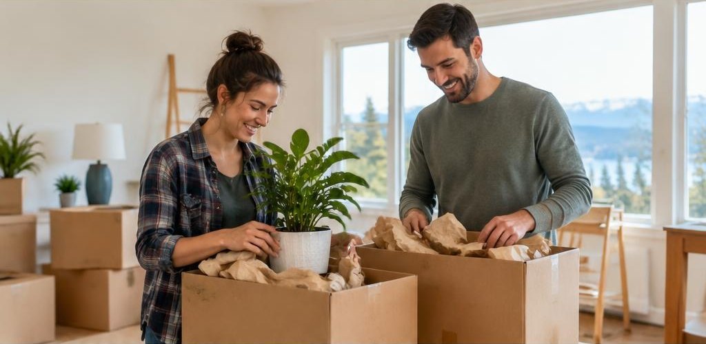 Illustrative homeownership scene accompanying Moving from Louisiana to Olympia, WA: A Step-by-Step Guide