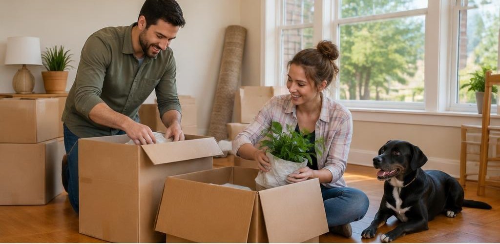 Illustrative homeownership scene accompanying Moving from Wisconsin to Olympia, WA: A Step-by-Step Relocation Guide