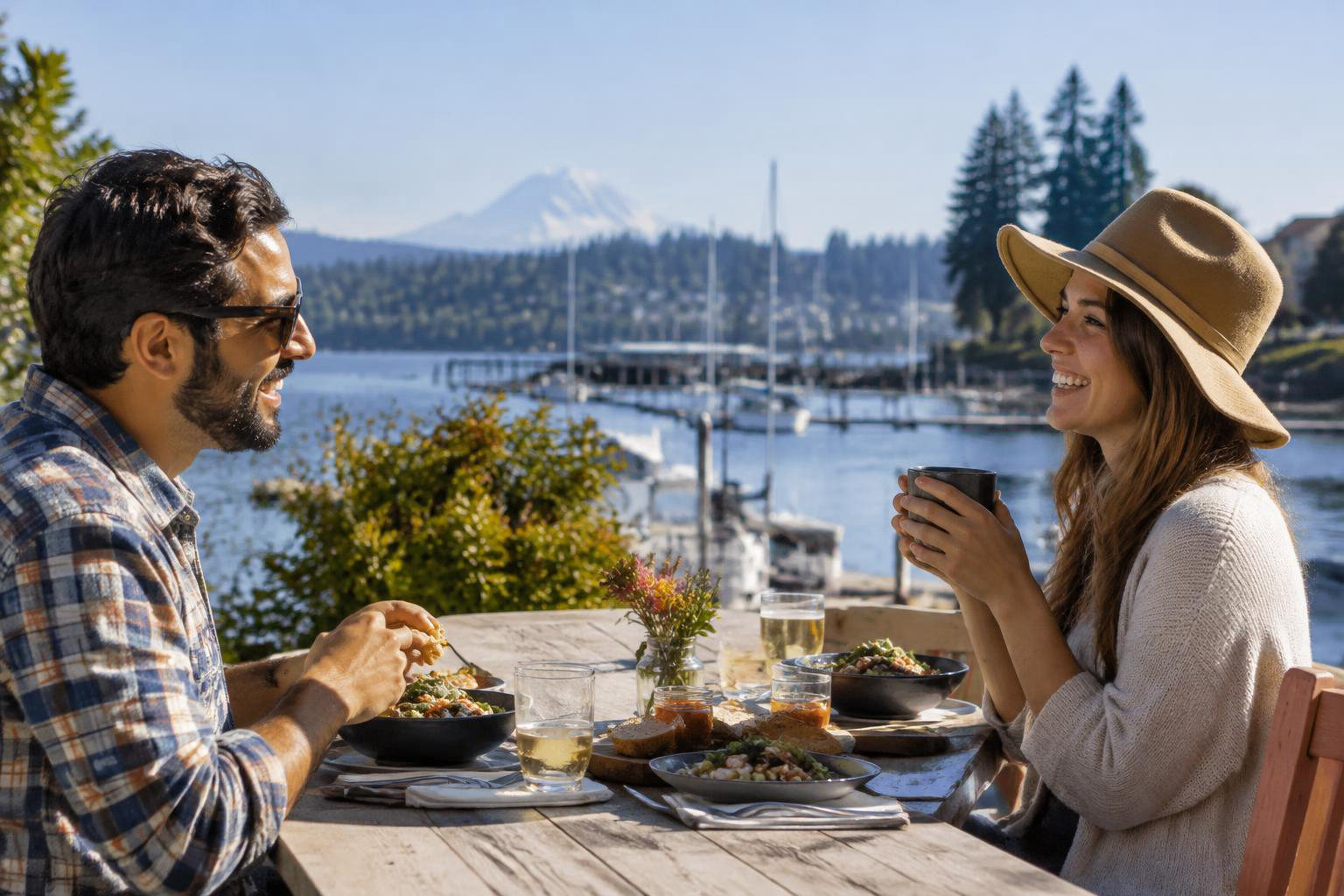 Illustrative a distinct regional lifestyle, outdoor, travel, or home detail accompanying A Taste of Olympia: Finding Your Everyday Restaurants, Coffee Stops and Local Food