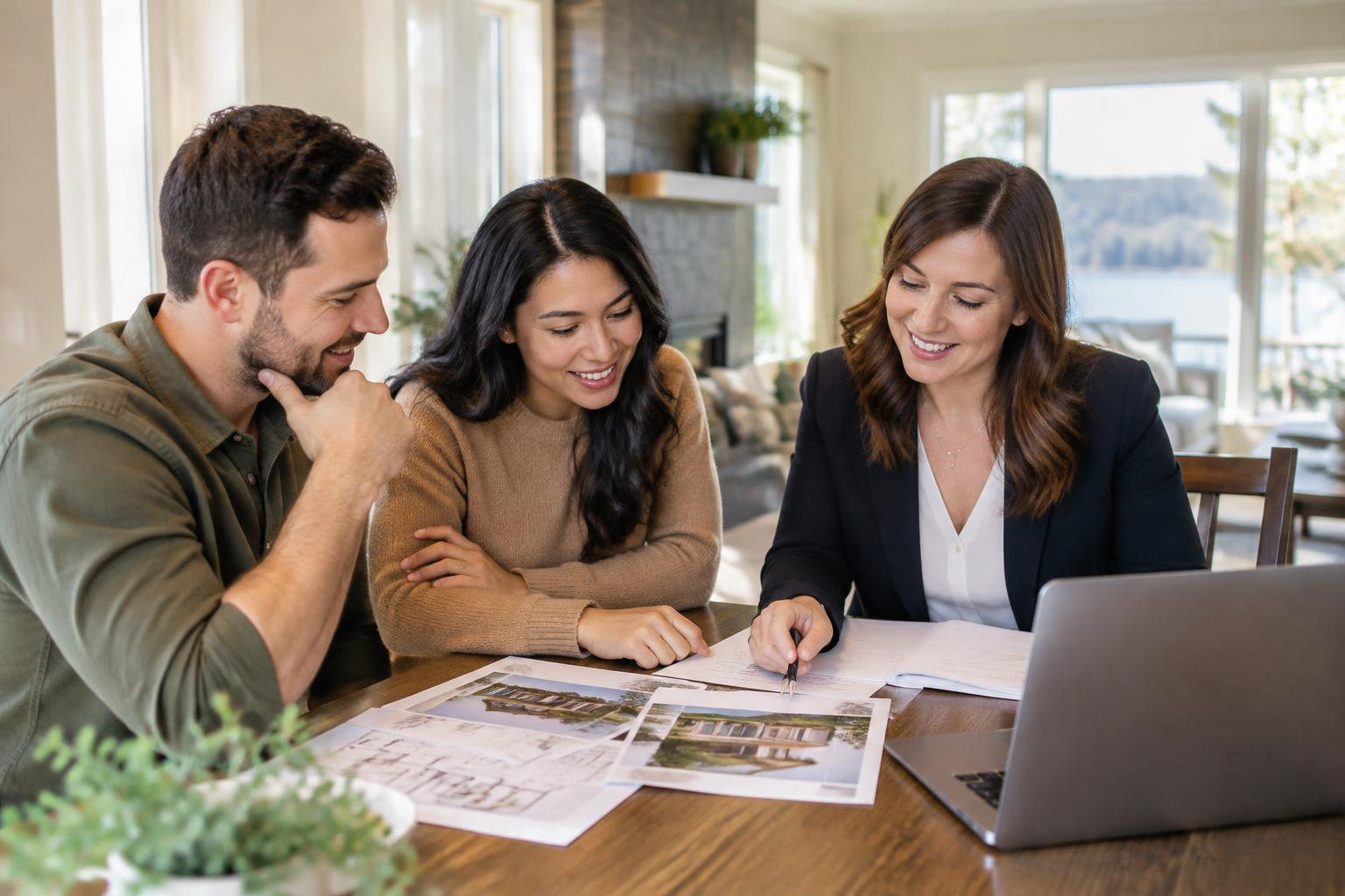 Illustrative people naturally engaged in the article's homeownership or relocation topic accompanying Before You List in Tumwater: A Seller’s Plan for Pricing, Timing and Strong Offers