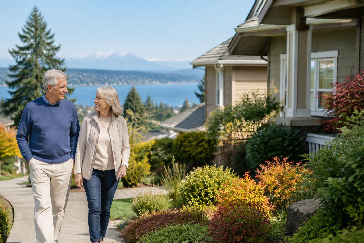 Illustrative a residential exterior or neighborhood streetscape accompanying Downsizing in Olympia: A Retirement Move That Fits Your Next Chapter