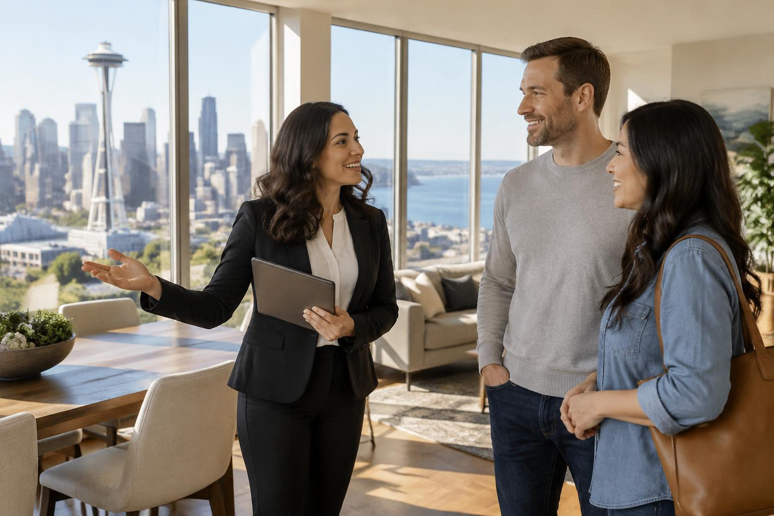 Illustrative people naturally engaged in the article's homeownership or relocation topic accompanying How Do I Find a Trustworthy Listing Agent in Seattle?
