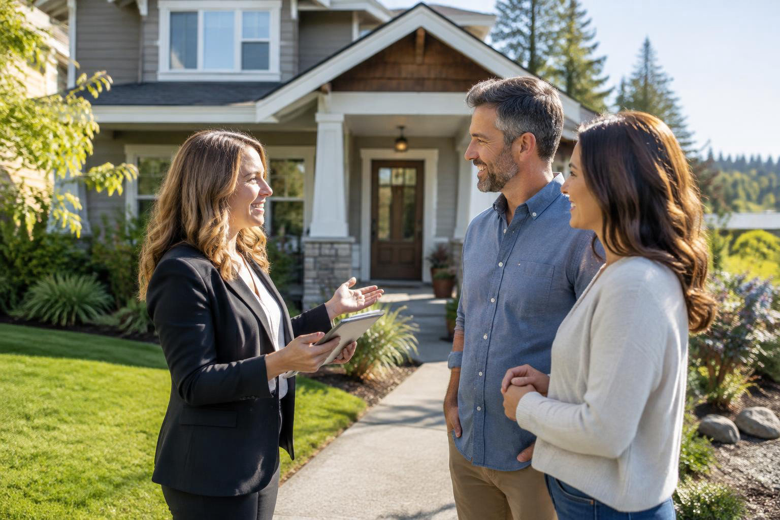 Illustrative a residential exterior or neighborhood streetscape accompanying How to Find a Trustworthy Listing Agent in Tumwater: Questions That Reveal Real Value